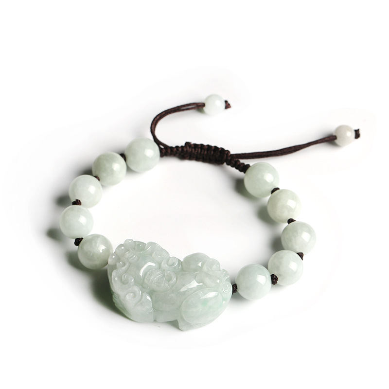 Natural Jadeite Pixiu Bracelet