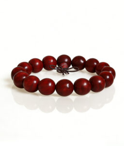 Burmese Rosewood Buddhist Prayer Beads Bracelet