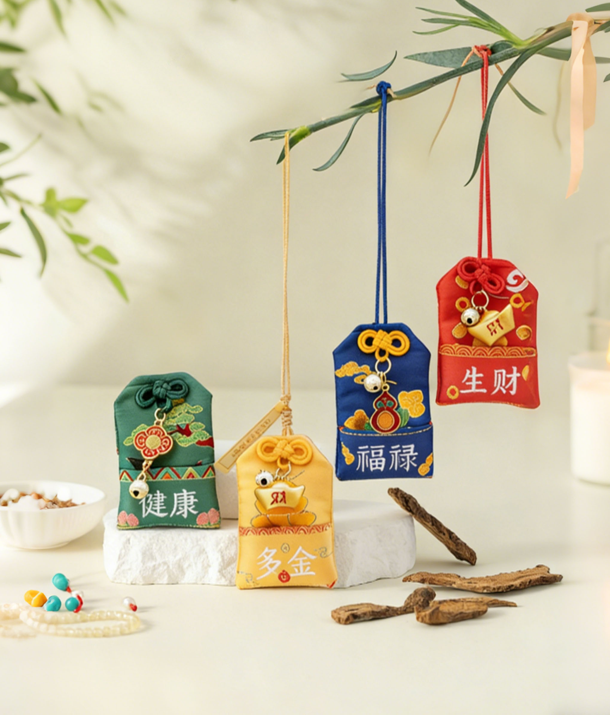 Blessing Sachet & Car Charm - Luck Changing Amulet for Protection & Good Fortune - Image 2