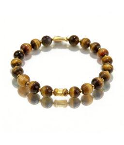 Koi & Tiger Eye Bracelet - Wealth & Luck Attracting Stone for Women
