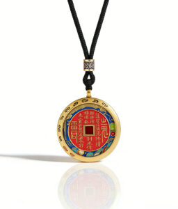 Protective Amulet Pendant - Leaping Fish Coin Keychain for Luck & Safety