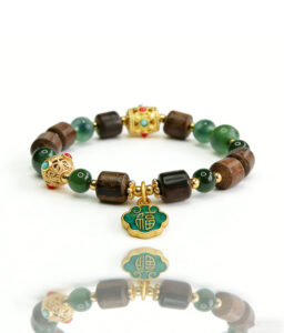 Natural Hetian Jade & Agarwood Protection Bracelet | Spiritual Talisman Jewelry in Zen Chinese Style