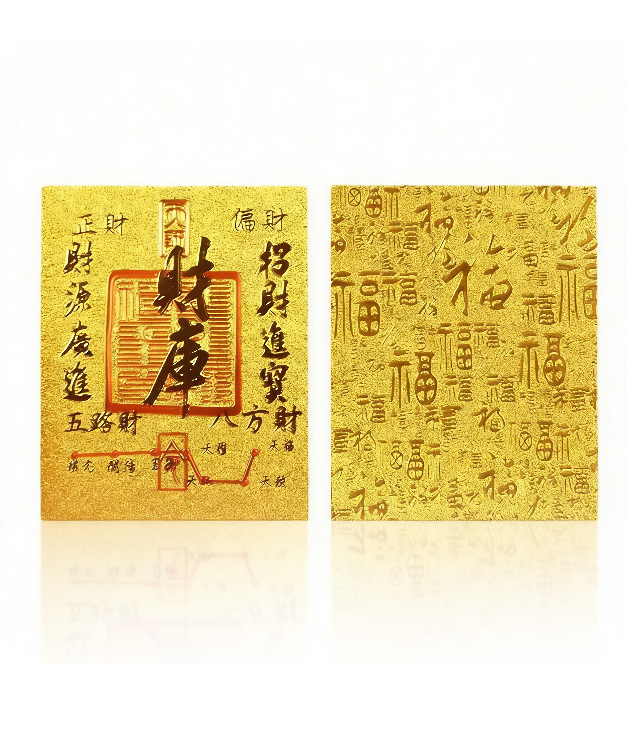 Prosperity Sticker Phone Skin | Wealth Vault Design with Feng Shui Blessing