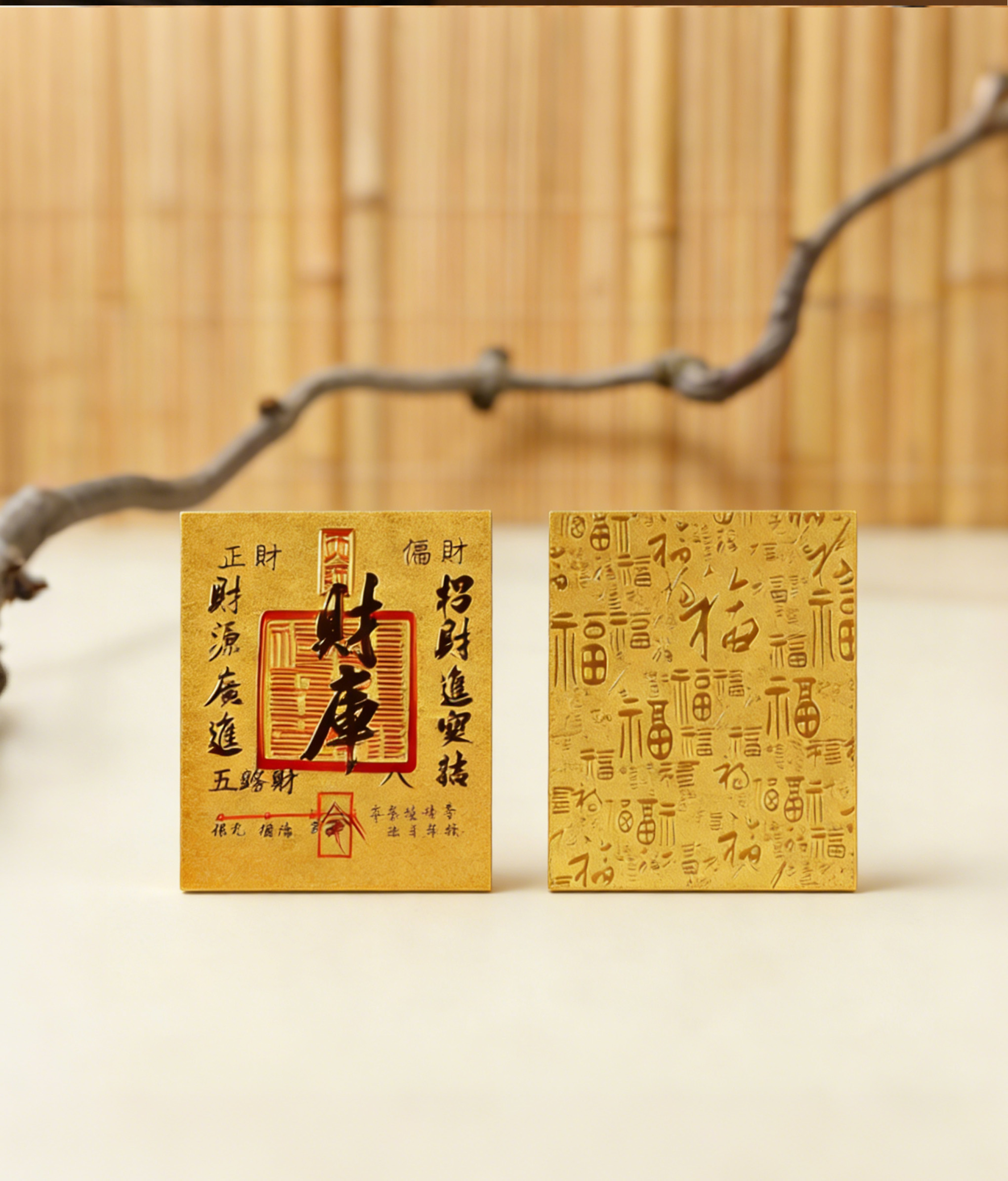 Prosperity Sticker Phone Skin | Wealth Vault Design with Feng Shui Blessing - Image 2