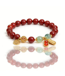 "Growing Luck" Cinnabar-Style Bracelet|Horse Year Energy-Shifting Jewelry