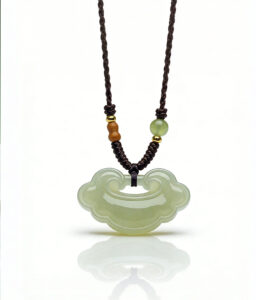 Natural Hetian Jade "Ruyi" Cloud Locket Pendant | Symbol of Wellness & Serenity | Portable Health Talisman